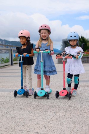 GLOBBER tõukeratas Primo Plus Glow Lights, korallroosa, 443-110 