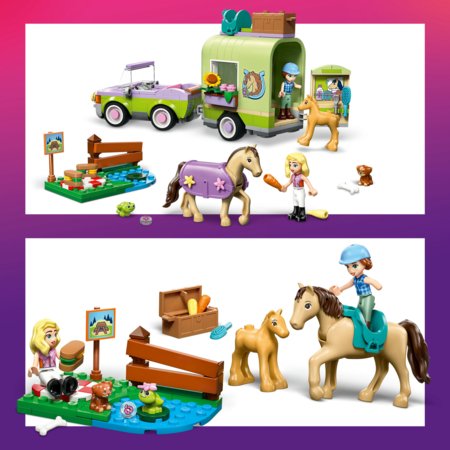 42695 LEGO® HORSE & BABY FOAL TRAILER 
