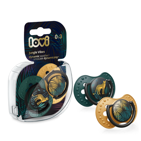 LOVI silikoonist lutt JUNGLE VIBES BOY 0-3 kuud, 2tk.22/901boy 22/901boy