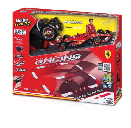 MAISTO TECH R/C 1:41 auto mudel rajaga F1 Ferrari SF-24, 82671 