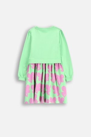 COCCODRILLO pikkade varrukatega kleit MAXITROPIC GIRL KIDS, roheline, WC5129102MGK-011-122, 122 cm 
