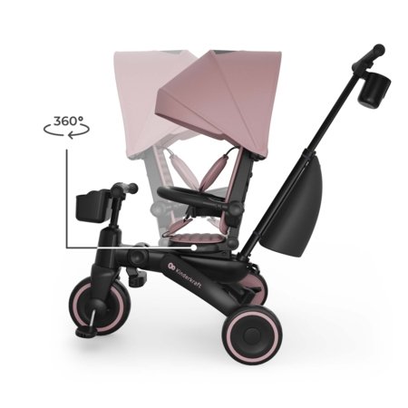 KINDERCRAFT kolmerattaline JAZZ 3, roosa, KRJAZZ03PNK0000 