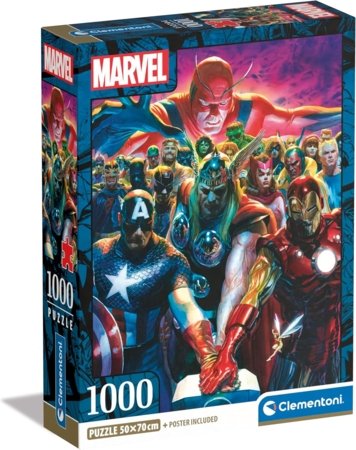 CLEMENTONI MARVEL pusle Avengers, 1000 tk., 39915 
