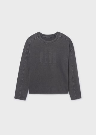 MAYORAL pikkade varrukatega t-särk, black, 7.008-55 
