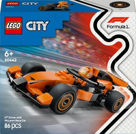 60442 LEGO® City Project Alicia 2025 F1® sõitja McLareni võistlusautoga 