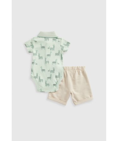 MOTHERCARE bodijs ar īsam piedurknēm, šorti, HD794 86 
