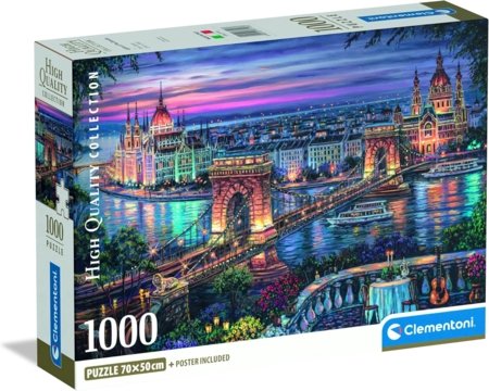 CLEMENTONI pusle Lights Of The Danube, 1000 tk., 37113 