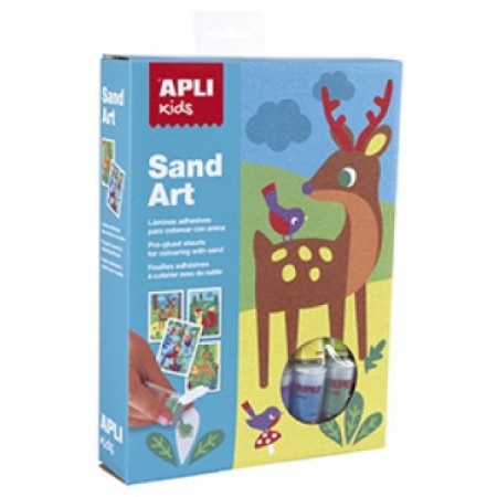 APLI KIDS SAND ART COLOR WITH SAND 4U, 13749 13749