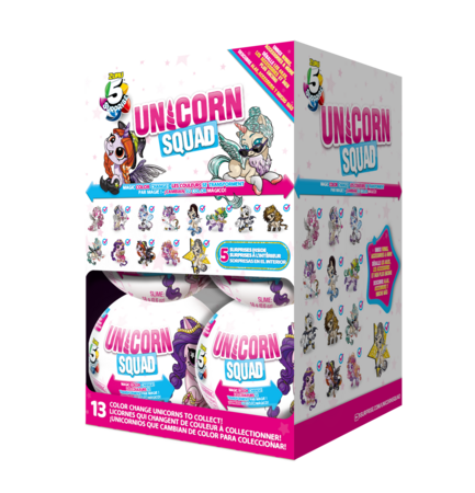 5 SURPRISE figuur koos tarvikutega Unicorn Squad, 7. seeria, 77421GQ1 
