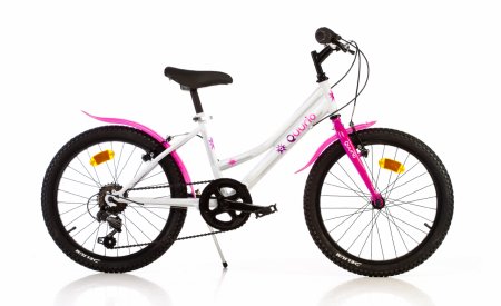 QUURIO BIKE käikudega lasteratas, suurus 20", roosa-valge, 420 D 420 D