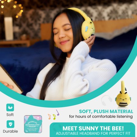 SQUISHMALLOWS pehmed Bluetooth-kõrvaklapid Sunny, HMSQM-BT-SUNNY 