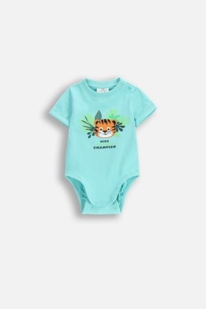 COCCODRILLO pikkade varrukatega beež särk TROPICAL STORY BOY NEWBORN, sinine, WC5112203TBN-013-086, 86 cm 