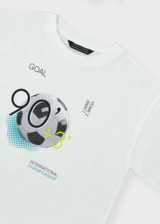 MAYORAL lühikeste varrukatega t-särk, white, 6.036-30, 152  cm 