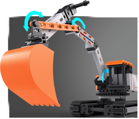 FISCHER TECHNIK konstruktor ekskavaator, 576104 