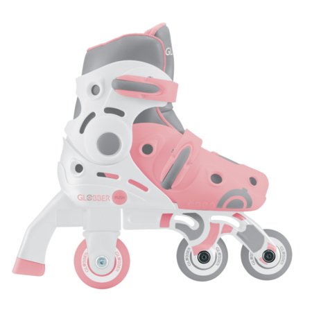 GLOBBER rulluisud Learning Skates 2 in 1, suurus 30–33, pastellroosad, 783-210 