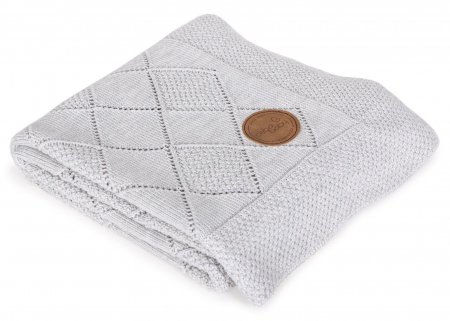 CEBA pleed RICE STITCH, 90x90cm, light grey, W-812-118-261 W-812-118-261
