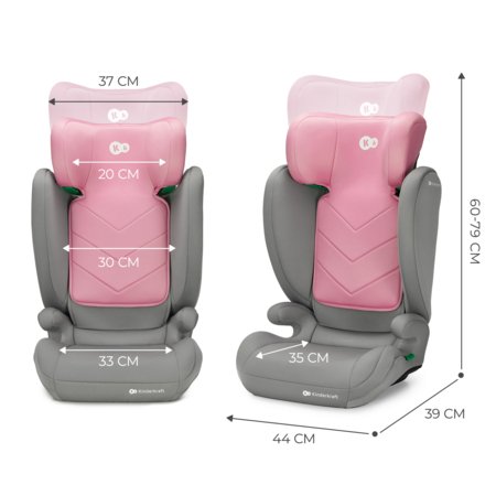 KINDERKRAFT turvatool I-SPARK 2 PLUS I-SIZE, 100-150 cm., Pink, KCISPA02PNKPL00 