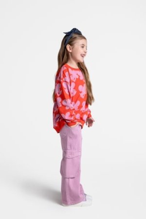 COCCODRILLO püksid MAXITROPIC GIRL KIDS, roosa, WC5119101MGK-007-122, 122 cm 