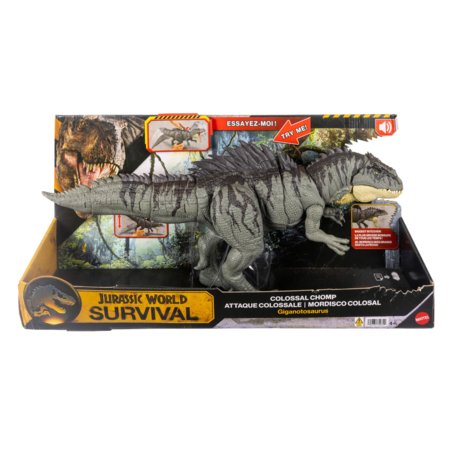 JURASSIC WORLD COLOSSAL CHOMP interaktiivne dinosaurus Giganotosaurus, JKG93 