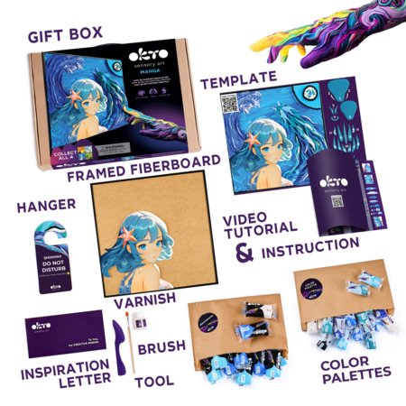 OKTO MANGA 3D kunstikomplekt Vesi 30x40 cm, 20037 