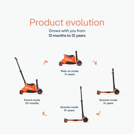SmarTrike Xtend tõukeratas Ride-on, oranž, 2401303 
