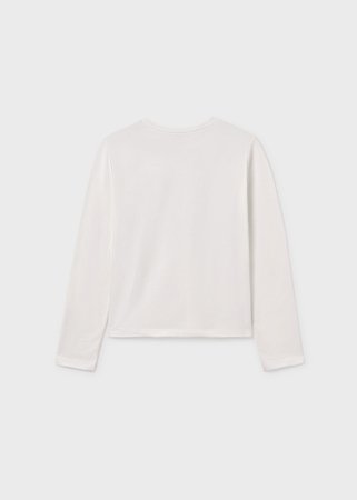 MAYORAL pikkade varrukatega t-särk, cream, 7.017-84, 16 cm 