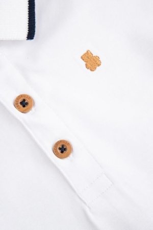 COCCODRILLO lühikeste varrukatega polo särk, valged, suurus 