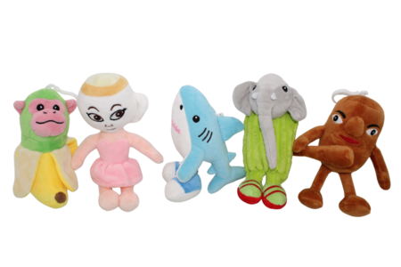 BRAIN ROT rääkiv plüüšist võtmehoidja 15 cm, assortii, BD1270 