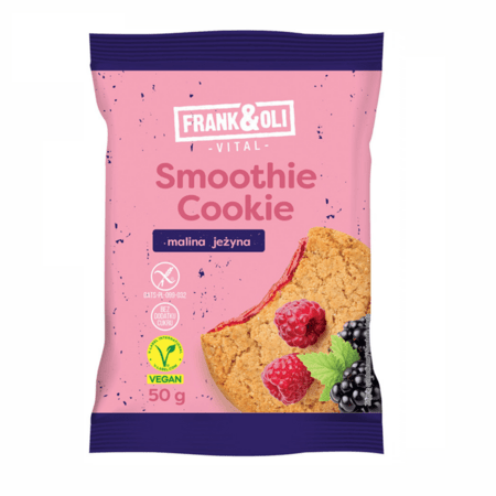 FRANK&OLI kaeraküpsis vaarika ja muraka täidisega, 50 g, OLI-006 