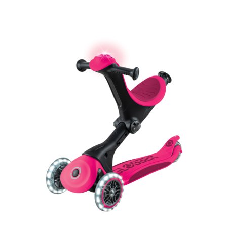 GLOBBER tõukeratas Go Up Deluxe Lights, fuksia, 748-610 