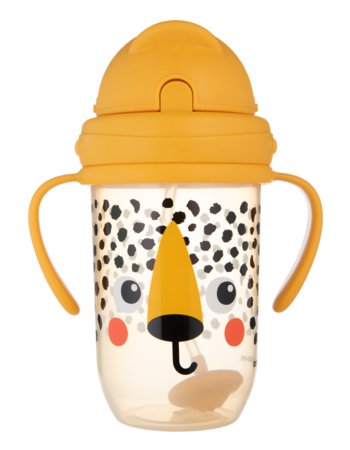 CANPOL BABIES lekkekindel joogipudel kõrrega BABIESBOO CHEETAH, 270 ml, 56/617_ora 