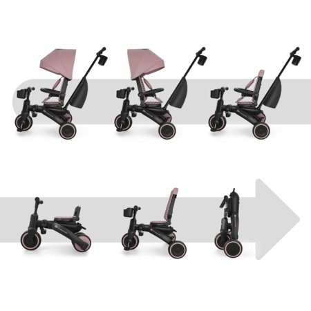 KINDERCRAFT kolmerattaline JAZZ 3, roosa, KRJAZZ03PNK0000 