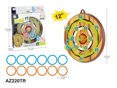 AJ SPORTZ rõngaviske komplekt 12 rõngaga, 12", AZ220TR 