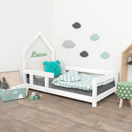 BENLEMI lastevoodi-maja POPPI, 90x180 cm., White, 7855/90X180-BIL 