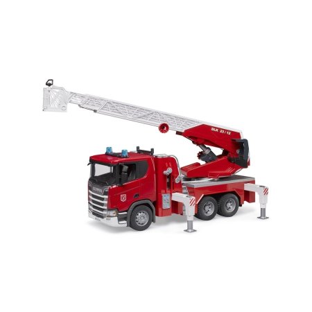 BRUDER 1:16 tuletõrjeauto Scania R-Series koos redeli ja veepumbaga, 03591 