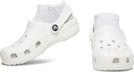 CROCS sokid, valged, 207799-100 S suurus 