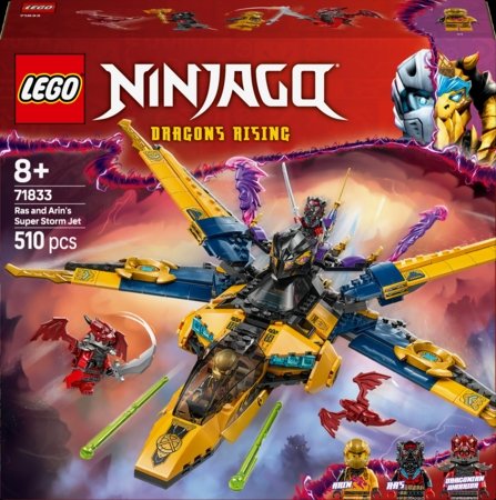 71833 LEGO® NINJAGO® Rasi ja Arini Super Stormi lennuk 