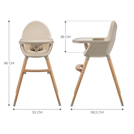 KINDERKRAFT söögitool  FINI 2 BEIGE, KHFINI02BEG0000 