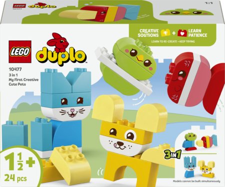 10477 LEGO® DUPLO® minu esimesed kolm ühes loomingulised armsad lemmikloomad 