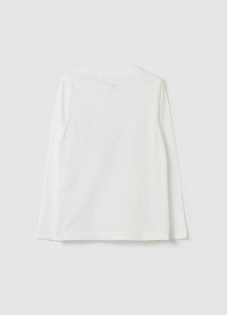 OVS pikkade varrukatega t-särk, valged, 140 cm, 002073945 