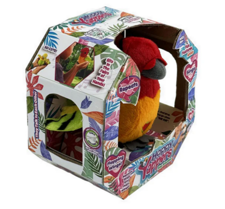 HAPPY YAPPERS interaktiivne pehme lind Kollane Aratinga, 9406 