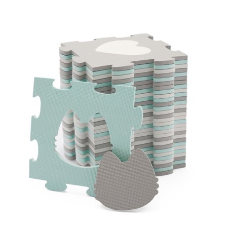 KINDERKRAFT kujunditega puslematt LUNO SHAPES, mint 