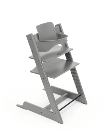 STOKKE söögitool koos turvakaare ja kandikuga TRIPP TRAPP, storm grey, 685600 