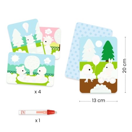 DJECO vee abil värvimise komplekt Magic Colouring – In the Park, DJ09075