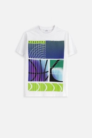 COCCODRILLO t-särgid EVERYDAY BOY A, valge, cm 