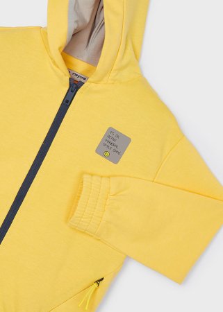 MAYORAL kapuutsiga tõmblukuga pusa 5H, kollane, 3491-57 