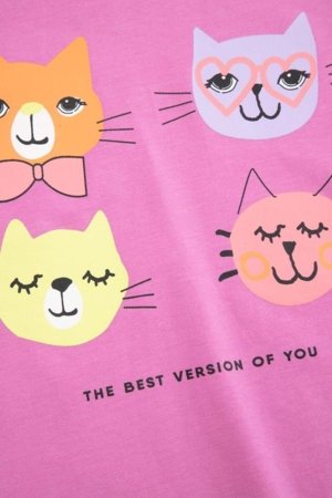 COCCODRILLO pikkade varrukatega t-särk, roosad, cm 