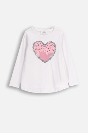 COCCODRILLO t-särgid FROSTING PUDDLE GIRL KIDS, valge, cm 