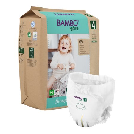 BAMBO püksmähkmed NATURE paberpakendis, 4 suurus, 7-14 kg, 20 tk., BAMB6506 
