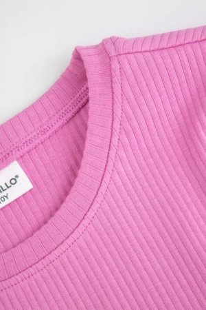 COCCODRILLO short sleeved t-shirt, pink, WC6143226VGA-007-122, 122 size 